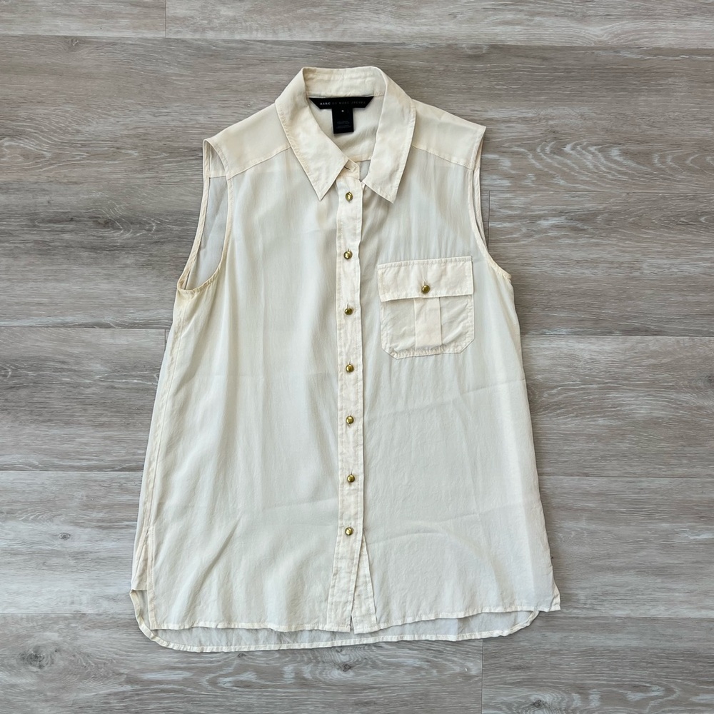 Marc by Marc Jacobs Sleeveless Silk Shirt